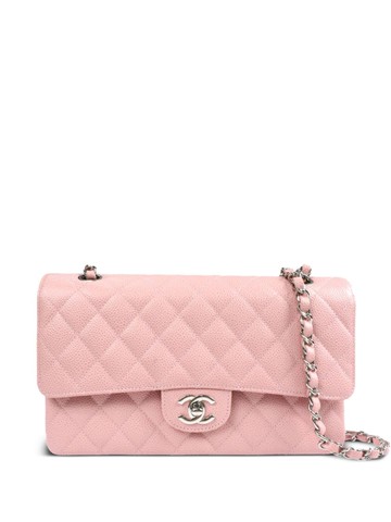 CHANEL Pre-Owned - 2005 medium Double Flap shoulder bag - women - Caviar Leather - One Size - Pink