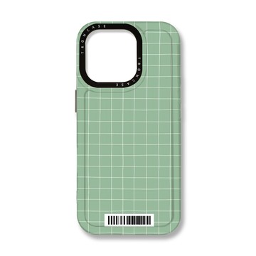 iPhone 16 Pro 殼 TRON IPhone 16 Pro 手繪簡約方格紋A款  載具 MAGSAFE 磁吸 太空殼 透黑款 手機殼