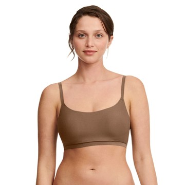 【Chantelle Lab】SoftStretch_涼感無痕無鋼圈輕運動內衣_XS-XXL(16A20_02E可可棕)