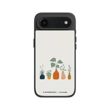 iPhone Air SolidX 黑 - ilovedoodle (Lim Heng Swee) - Cat and Plant - 花瓶