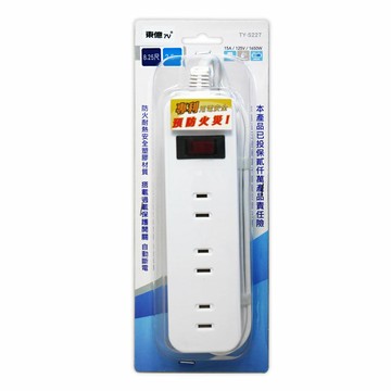 【東億】2孔1開關3插延長線_2.5公尺(8.25尺) TY-S227-8.25尺