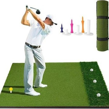 跨境熱銷廠家golf訓練用品高爾夫打擊墊跨境個人加厚揮桿練習墊現
