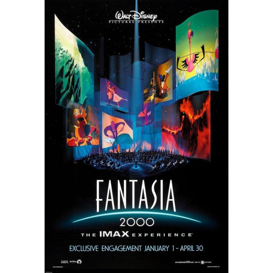 元ファンタジア2000映画ポスター2両面27?x 40?DISNEY