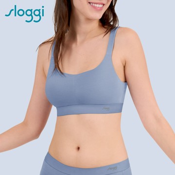 sloggi-清爽律動系列U領內衣 青藍