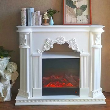 【台灣公司 可開發票】法式壁爐裝飾柜歐式客廳取暖玄關實木仿真壁爐架美式電視柜
