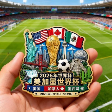 【可開發票】台灣出貨爆款2026世界盃立體樹脂浮雕磁吸冰箱貼旅遊紀念冰箱裝飾世界杯周邊 氛圍裝飾 派對佈置