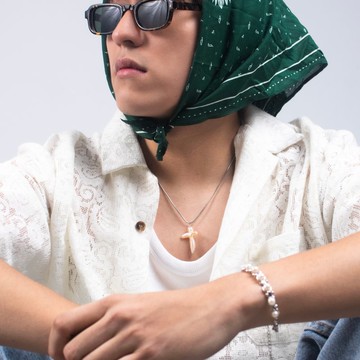 Saint 316鈦鋼十字架淡水珍珠項鍊・金/銀・新年送禮・情人節禮物