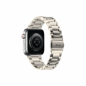 【客製化】細版不鏽鋼三株Apple watch金屬錶帶