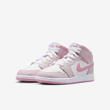 休閒鞋 Air Jordan 1 Mid GS 大童 女鞋 粉紅 AJ1 中筒 DQ8423-600