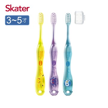 日本 SKATER - 兒童牙刷(3-5歲)3入組-寶可夢-3入