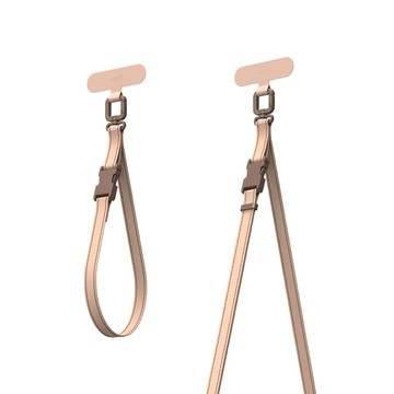 二合一背帶/手腕帶- 奶茶棕