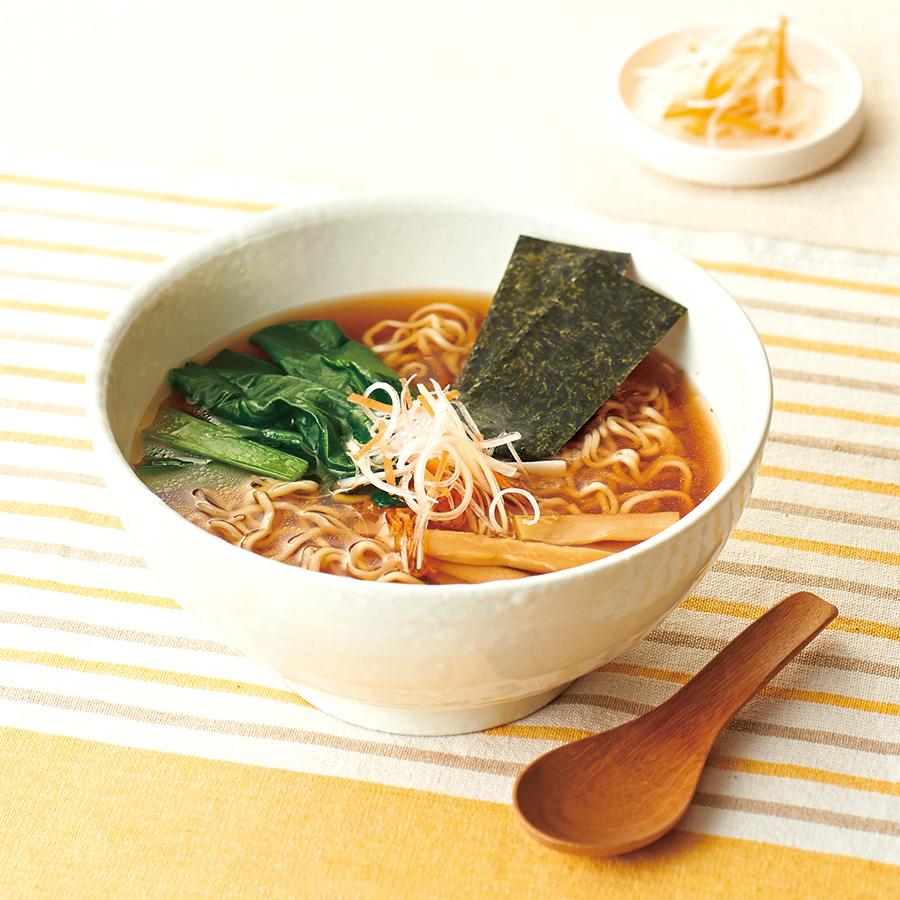 オーサワのベジ玄米ラーメン(しょうゆ) 112g(うち麺80g) ×5個＼着後レビューでプレゼント有！／