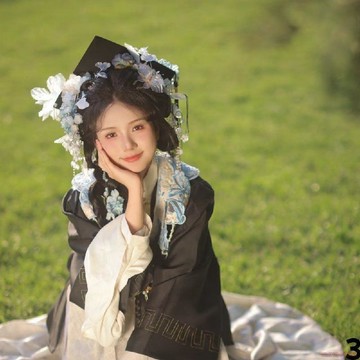 桃園出貨🍂森系diy學士成品簪花仿真花大學生畢業碩士帽送女友閨蜜ins風
