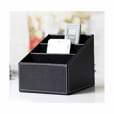 Ansimple 収納ボックス 収納ケース 卓上収納ラック 文具収納 リモコン収納 スマホ 小物入れ 整理ボックス Puレザー オフィス用品 通販 Lineポイント最大get Lineショッピング
