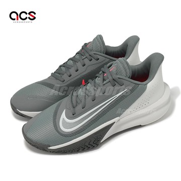 Nike 籃球鞋 Precision VII 男鞋 灰 紅 輕量 運動鞋 FN4322-003