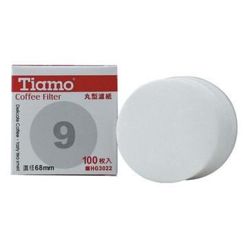 金時代書香咖啡 Tiamo 丸型濾紙9號 100入 直徑68mm  HG3022