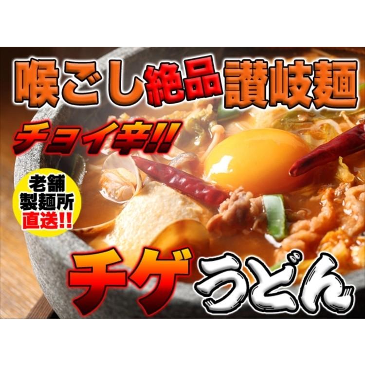 チョイ辛 うまチゲ 4食(180g×4) チゲスープ 付 麺 うどん 送料無料 プレミアム ゆうパケット