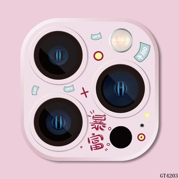 🔥 全包邊 卡通鏡頭貼 適用於 蘋果 iPhone 15 14 13 pro max 金屬CD紋 一體全覆蓋玻璃 鏡頭