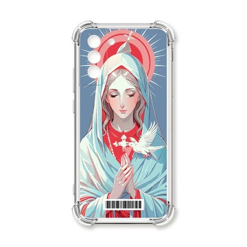 S系列(其他) 殼 TRON 三星 S21 FE 5G 聖母水彩  載具 四角防摔殼 手機殼