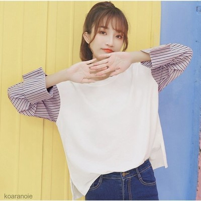 重ね着風 長袖 Tシャツの通販 936 155件の検索結果 Lineショッピング
