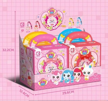 啟蒙積木 森寶奇妙萌可甜心咕卡活力diy花環積木xf6760