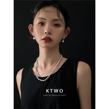 歐式高端珍珠鏈項鏈女氣質百搭設計高級感2023新款爆款毛衣鎖骨鏈