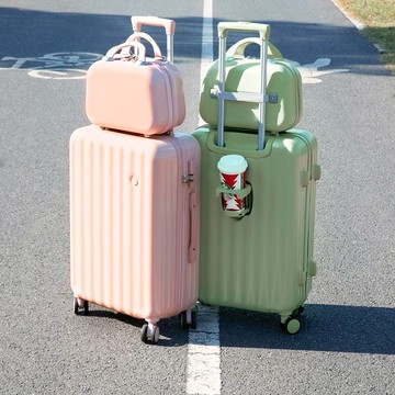 旅行箱拉鏈子母20拉桿箱萬向輪女男學生耐用皮箱子行李箱2023新款