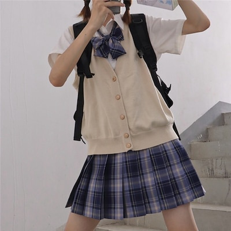 スクールベスト 前開き カーディガン 春 夏 グレー ネイビー ニット 女子高生 制服 学校 セーラー服 コス コスプレ 職場 ボタン 白 黒 ベージュ ボタン 09 通販 Lineポイント最大1 0 Get Lineショッピング