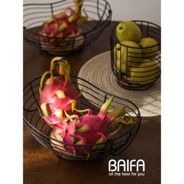鐵藝現代創意水果盤果籃客廳茶幾家用北歐風格輕奢網紅零食盆果盤