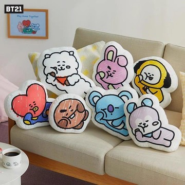 🚀台灣出貨🚀BT21防彈少年團大號餅乾抱枕靠墊沙發車用靠枕塗鴉漫畫午睡枕