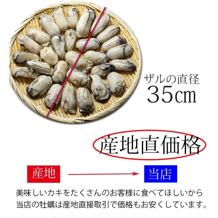 広島県産 冷凍生かき(加熱用) 牡蠣特大2Lサイズ1ｋｇ（解凍850ｇ）個別凍結で使いやすい ※ご自宅用なのでのし対応できません。