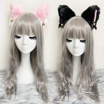 COSPLAY角色扮演卡哇伊絨布鈴鐺貓耳髮箍造型單品 筱雅衣舖【A20】