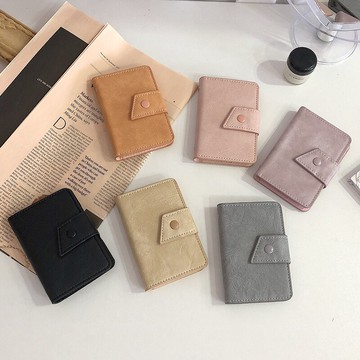 復古卡包女式小巧大容量多卡位防消磁銀行公交卡片包超薄卡夾卡套