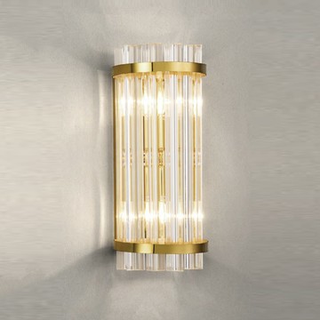 不鏽鋼電鍍水晶玻璃壁燈 F85-09-K4096