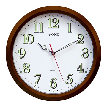 A-ONE 金吉星 經典掛鐘 台灣製造  咖啡色