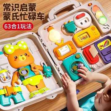【台灣熱賣】忙碌車 兒童玩具 一張玩具 寶寶早教忙碌板益智忙碌屋嬰幼兒啓蒙多功能認知遊戲0-3兒童玩具