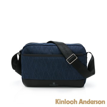 【金安德森】Ray菱格線側背包-深藍