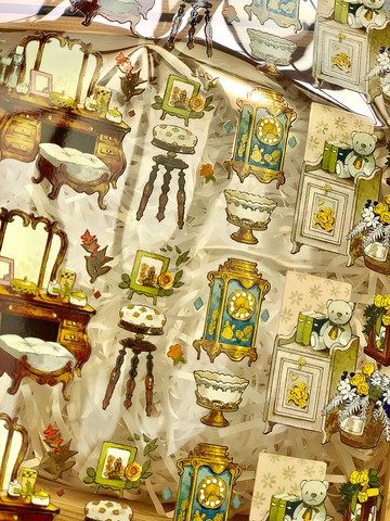 暖暖的房間 PET UV白墨 手帳膠帶 復古森系 造景 台灣製