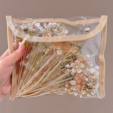 🔥臺灣出貨🔥夏季百搭古風花朵流蘇髮簪 女 高級感髮釵 新中式馬麵裙簪子 頭飾