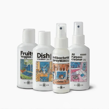 海洋部隊Oceanforce無痕露營組 蔬果 餐具 居家清潔 抗菌噴霧