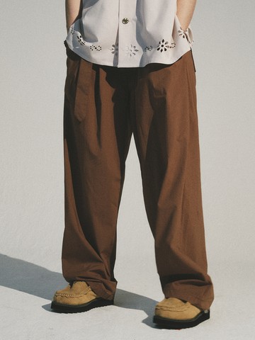 Matix Relaxed Belted Pants _ Brick Brown