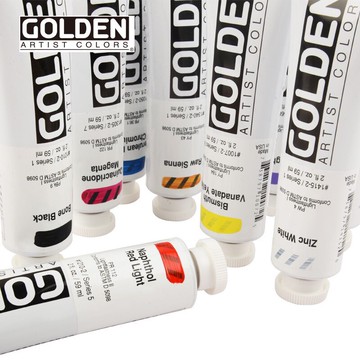 美國進口GOLDEN高登顏料 HB厚重型丙烯顏料59ml 148ml 三