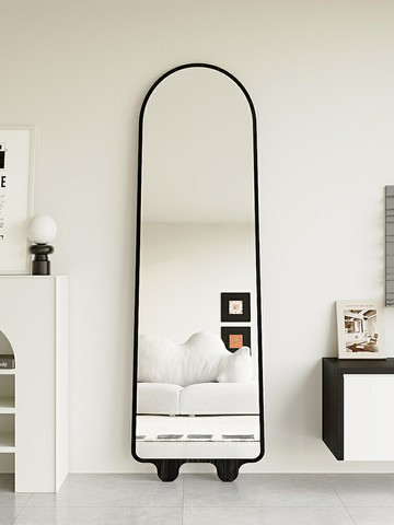 家用全身鏡高級感落地鏡簡約現代穿衣鏡女生臥室異形掛墻鏡子/全身鏡/試衣鏡/穿衣鏡/落地鏡/掛壁鏡/鏡子