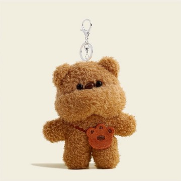 快速出貨【COZY PLUS+】可愛胖胖小熊包包掛飾JUN18#CP0159 毛絨公仔鑰匙扣 禮物 生日禮物 交換禮 畢業禮物