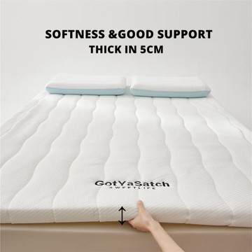 TOPPER高彈力支撐記憶棉軟床墊 5cm厚護脊兒童成人酒店床墊舒適墊