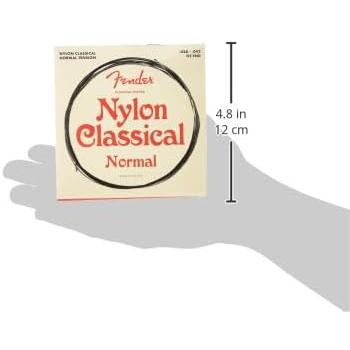 フェンダークラシックギター弦 Nylon Acoustic Strings, 130 Clear Silver, Ball End, 028-.043