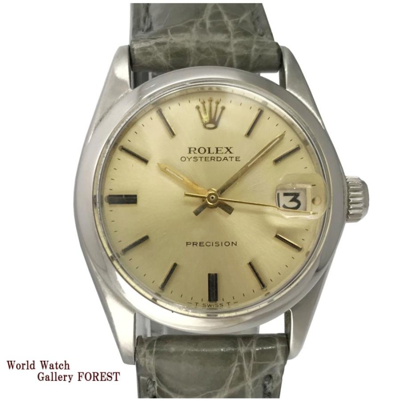 ROLEX ロレックス オイスター デイト プレシジョン Ref:6466 アンティーク ヴィンテージ SS 手巻き 中古 腕時計 ボーイズ |  LINEブランドカタログ