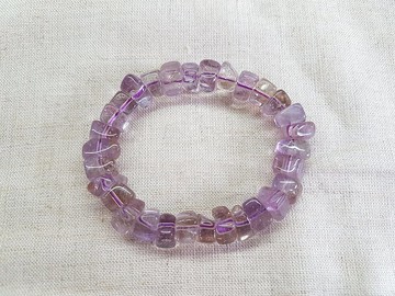 CJ59。紫黃晶隨型手串