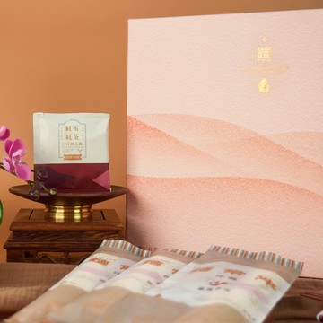 【台灣精華】饌禮盒-麵常伴 椒麻風味拌麵 6入+日月潭之舞紅茶茶包8入