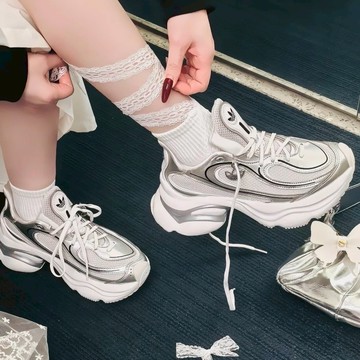 ADIDAS ORIGINALS OZVENUZ W 白銀 蝴蝶 老爹鞋 增高 愛迪達 女鞋 KI0557